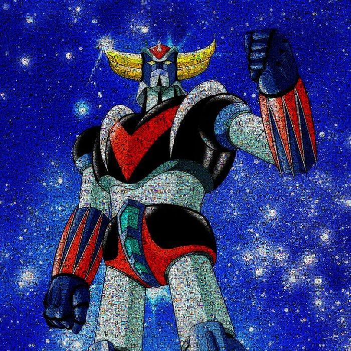 David Law - Crypto Goldorak- Format XL 60x60, Antiek en Kunst, Kunst | Designobjecten