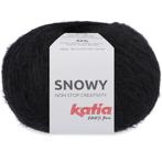 Katia Snowy - 103 zwart - Garen met Pluche Look, Ophalen of Verzenden, Nieuw