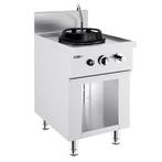 GGM Gastro | Gas wok fornuis - 15 kW - 1-pits - incl. 1 mini, Witgoed en Apparatuur, Fornuizen, Nieuw, Inbouw, Verzenden