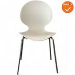 Vergaderstoel Galvano - Wit - Chroom frame - 4 poot, Vergader- of Presentatieruimte, Ophalen of Verzenden, Gebruikt, Stoel