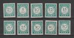 Postzegels Curaçao 1948 Port P34-43 (1397), Postzegels en Munten, Postzegels | Nederlandse Antillen en Aruba, Verzenden, Postfris