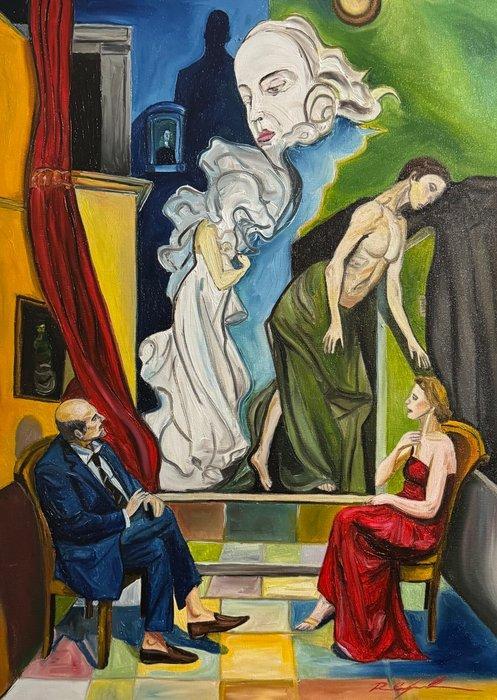 Roberto Cafarotti - Amore Eterno, Antiek en Kunst, Kunst | Schilderijen | Modern