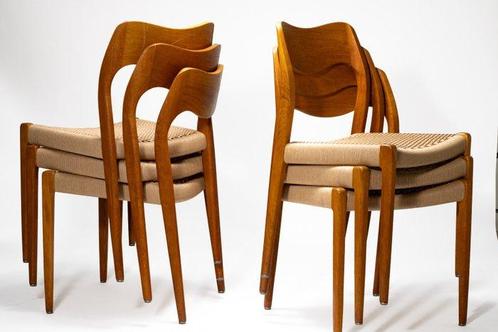 J.L. Møllers Møbelfabrik - Niels Otto Møller - Eetkamerstoel, Antiek en Kunst, Antiek | Meubels | Stoelen en Banken