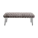 *WOONWINKEL* Kare Design Weave Grey Grijs Bankje Gewoven Flu, Verzenden, Nieuw