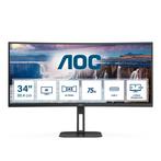 AOC CU34V5C/BK 34 VA UWQHD, Computers en Software, Monitoren, Verzenden, Zo goed als nieuw