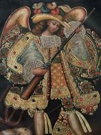 Cuzco Perú School - Archangel St Miguel Charging an Arquebus