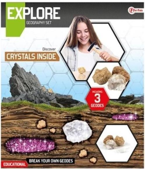 Explore - Geodes Breken | Toi-Toys - Hobby Artikelen, Hobby en Vrije tijd, Knutselen, Nieuw, Verzenden
