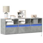 vidaXL Tv-wandmeubel met LED-verlichting 130x31x45 cm, Huis en Inrichting, Kasten | Televisiemeubels, Verzenden, Nieuw, Overige houtsoorten