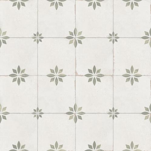 Vloertegel savannah groen sage 45x45 cm  4 in 1 tegel, Doe-het-zelf en Verbouw, Tegels, Vloertegels, Nieuw, 10 m² of meer, Keramiek