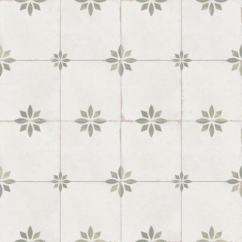Vloertegel / wandtegel savannah groen sage 45x45 cm  4 in 1, Doe-het-zelf en Verbouw, Tegels, Vloertegels, Nieuw, 10 m² of meer