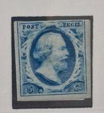 Nederland 1852/1852 - Koning Wilhelm III. 5 ct.; eerste, Postzegels en Munten, Gestempeld