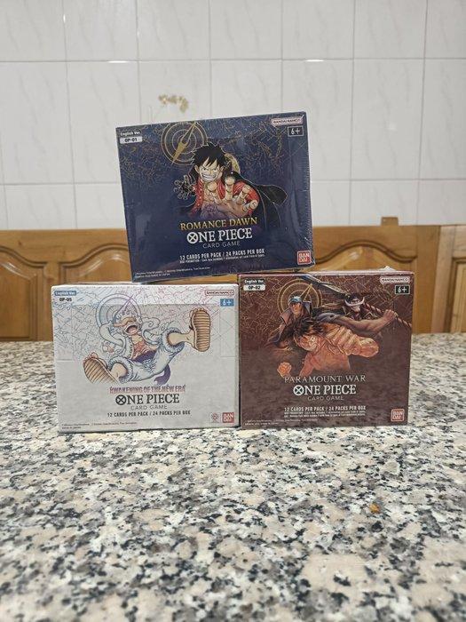 Bandai - 3 Booster box - One Piece - 3 booster box op01/, Hobby en Vrije tijd, Verzamelkaartspellen | Overige