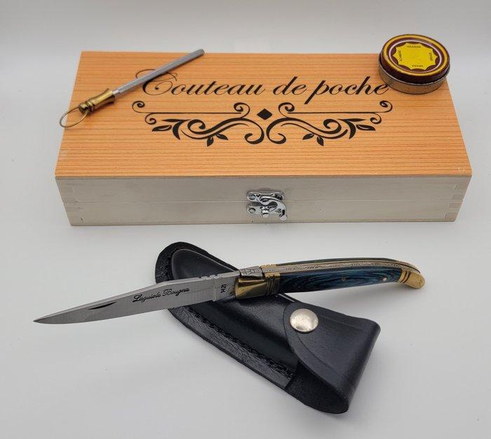 Laguiole Bougna - Tafelmessenset - Staal - Set zakmessen, Antiek en Kunst, Antiek | Keukenbenodigdheden