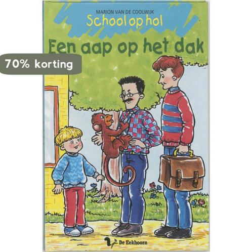 Een aap op het dak / School op hol 9789060566725, Boeken, Kinderboeken | Jeugd | onder 10 jaar, Zo goed als nieuw, Verzenden