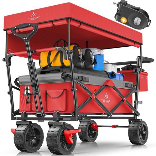 KESSER® Bolderkar - Opvouwbaar - Bolderwagen - Rood, Hobby en Vrije tijd, Overige Hobby en Vrije tijd, Nieuw, Verzenden