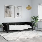 vidaXL Slaapbank 90x200 cm kunstleer zwart, Overige materialen, 90 cm, Eenpersoons, Verzenden
