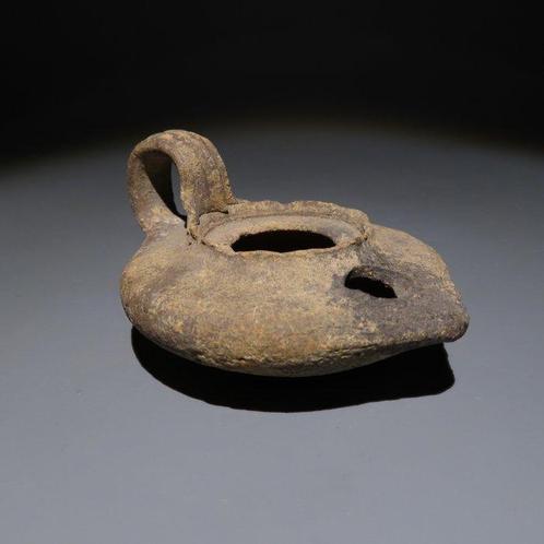 Laat-Romeins / Vroeg-Byzantijns Terracotta Olielamp. 2e-5e, Verzamelen, Mineralen en Fossielen