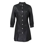 Liu Jo • zwarte faux leather jurk • L, Nieuw, Maat 42/44 (L), Liu Jo, Zwart