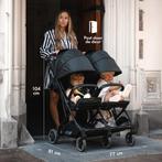 Deryan Luxe Rolo X2 Dubbele Buggy - Duo Buggy - Zwart, Verzenden, Zo goed als nieuw