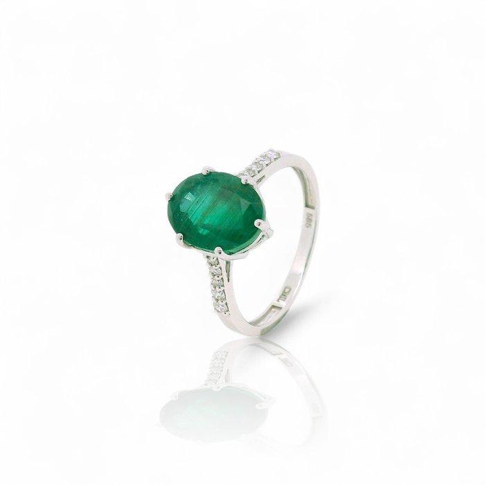 Zonder Minimumprijs - Ring - 14 karaat Witgoud - 3.34ct. tw., Sieraden, Tassen en Uiterlijk, Ringen