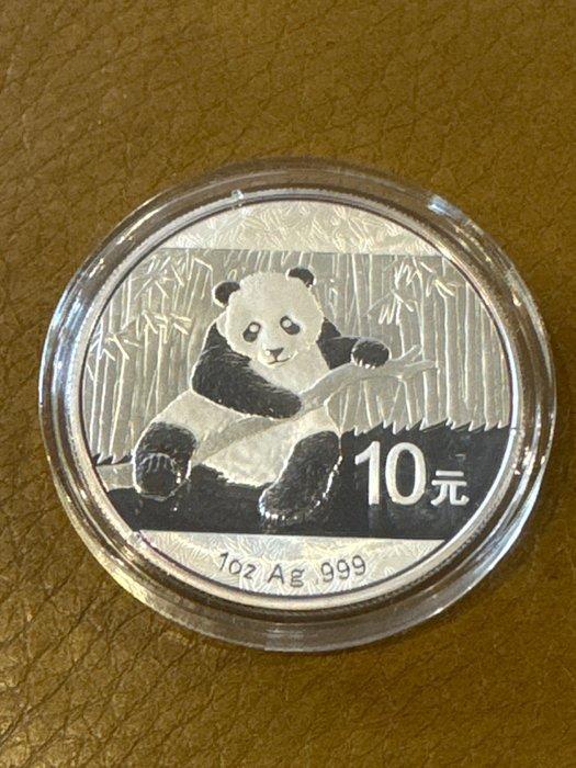 China. 10 Yuan 2014 Panda - 1 oz (Zonder minimumprijs), Postzegels en Munten, Munten | Europa | Niet-Euromunten