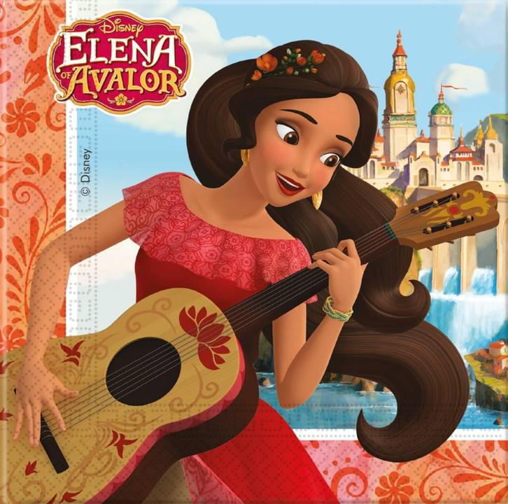 Elena Van Avalor Servetten 33cm 20st, Hobby en Vrije tijd, Feestartikelen, Nieuw, Verzenden