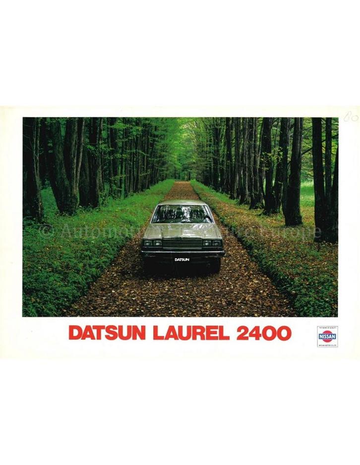 1980 DATSUN LAUREL 2400I BROCHURE NEDERLANDS, Boeken, Auto's | Folders en Tijdschriften, Nissan