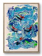 Juli Lampe (XX-XXI) - Swimming Lovers. Flight Balance., Antiek en Kunst, Kunst | Schilderijen | Modern