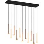 Dimbare Zwarte LED Hanglamp Trion Ato - Metalen Design, 11x, Ophalen of Verzenden, Nieuw