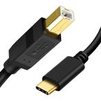 Printerkabel - USB C naar USB 2.0 B Kabel - Midi Kabel USB, Ophalen of Verzenden, Nieuw