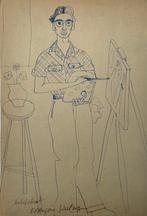 François Szulman (1931-2024) - Autoportrait de l’artiste au