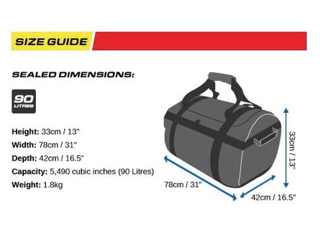 Overboard Adventure duffel Bag 90 ltr zwart, Watersport en Boten, Watersportkleding, Ophalen