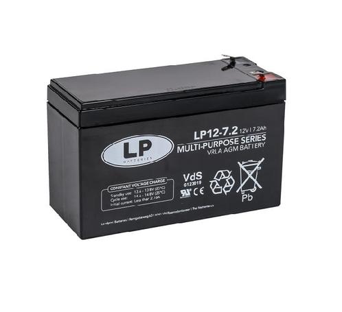 LP VRLA-LP accu 12 volt 7,2 ah LP12-7,2 VDS (t1), Computers en Software, Noodvoedingen (UPS), Nieuw, Ophalen of Verzenden