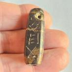 Indus Vallei Jasper Kralenzegelamulet met inscriptie - 37 mm, Antiek en Kunst
