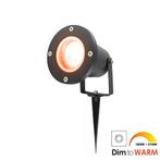 LED tuinspot prikspot 1x7Watt ZWART 220/230Volt IP65 dimbaar, Tuin en Terras, Buitenverlichting, Ophalen of Verzenden, Nieuw