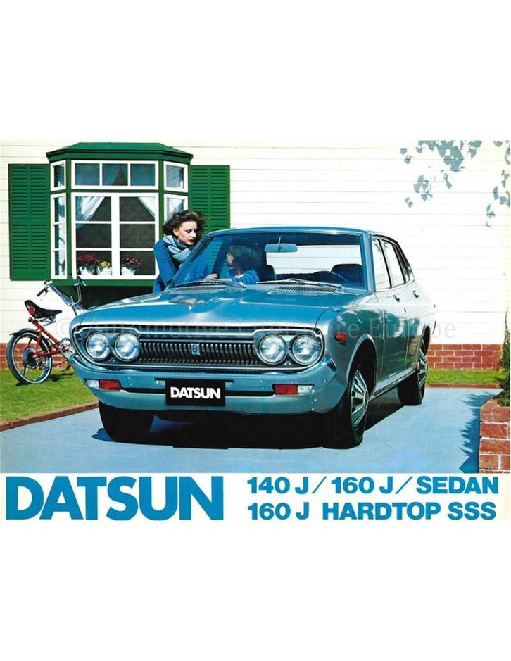 1973 DATSUN 140J | 160J BROCHURE NEDERLANDS, Boeken, Auto's | Folders en Tijdschriften, Nissan