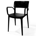 Stoel | WING | Zwart | Kunststof | Outdoor | Stapelbaar |, Verzenden, Nieuw in verpakking