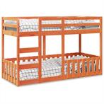 vidaXL Stapelbed massief grenenhout wasbruin 75x190 cm, Verzenden, Nieuw, Bruin, Hout