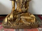 Grote Mandalay Boudha Bhumisparsha 105 cm x 90 cm x 60 cm 80, Antiek en Kunst, Kunst | Niet-Westerse kunst