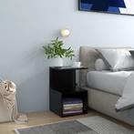 vidaXL Nachtkastjes 2 st 35x35x55 cm bewerkt hout zwart, Minder dan 45 cm, Verzenden, Nieuw, 55 tot 70 cm