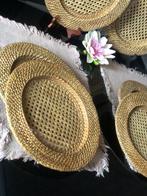 Bord (6) - Dessous d assiette en rotin Birmanie - Rattan, Antiek en Kunst