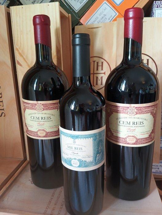 2021 Herdade da Maroteira, Cem Reis Syrah Magnums x2 & 2021, Verzamelen, Wijnen