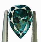 1 pcs Diamant - 1.10 ct - Peer - Kleurbehandeld - fancy