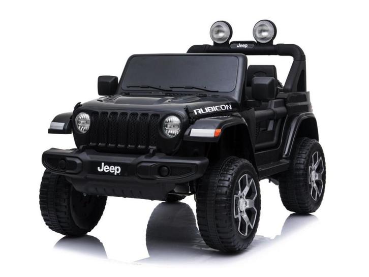 Jeep Wrangler Rubicon, 12 volt elektrische kinderauto, Leder, Kinderen en Baby's, Speelgoed | Buiten | Accuvoertuigen, Nieuw, Ophalen of Verzenden