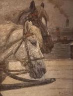 Gijsbertus Johannes van Overbeek (1882-1947) - Werkend paard