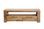Massief tv-meubel IRON CRAFT 130cm mangohouten lowboard 2, Ophalen of Verzenden, Nieuw