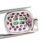 Zonder Minimumprijs - Hanger Zilver - 6.00ct. tw. Smaragd -