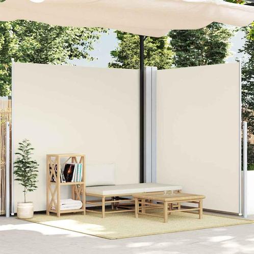 vidaXL Windscherm uittrekbaar 200x600 cm crèmekleurig, Tuin en Terras, Zonneschermen, Nieuw, Verzenden