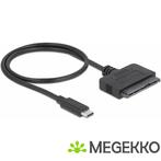 DeLOCK 63803 tussenstuk voor kabels USB C 22-pin SATA Zwart, Nieuw, DeLock, Verzenden