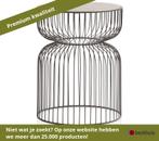COCO MAISON Zina bijzettafel Ø35x45 cm - Bruin, Huis en Inrichting, Ophalen of Verzenden, Nieuw, Overige materialen